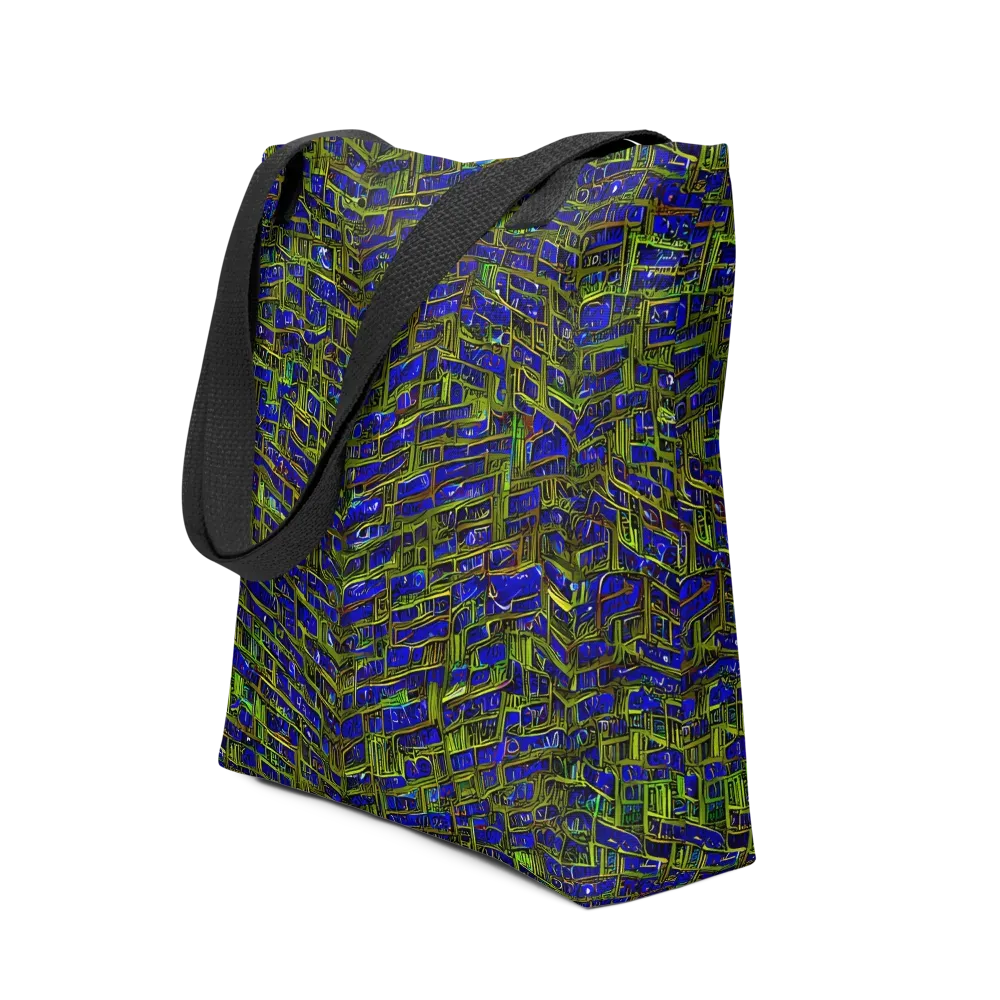 Blue Machine on Tote Bag — Front
