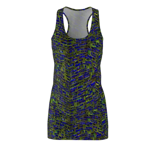 Blue Machine on a Racerback Dress