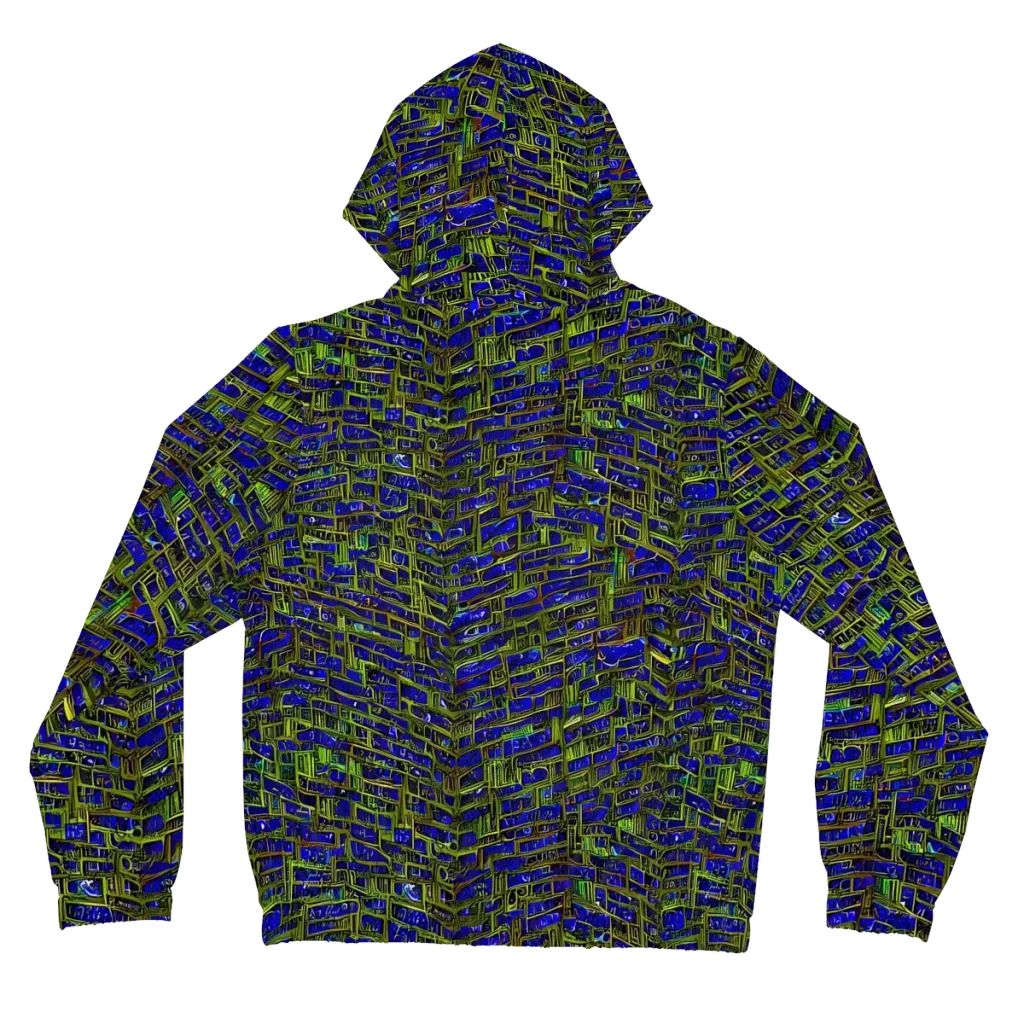 Blue Machine on Women's Full-Zip Hoodie — Back