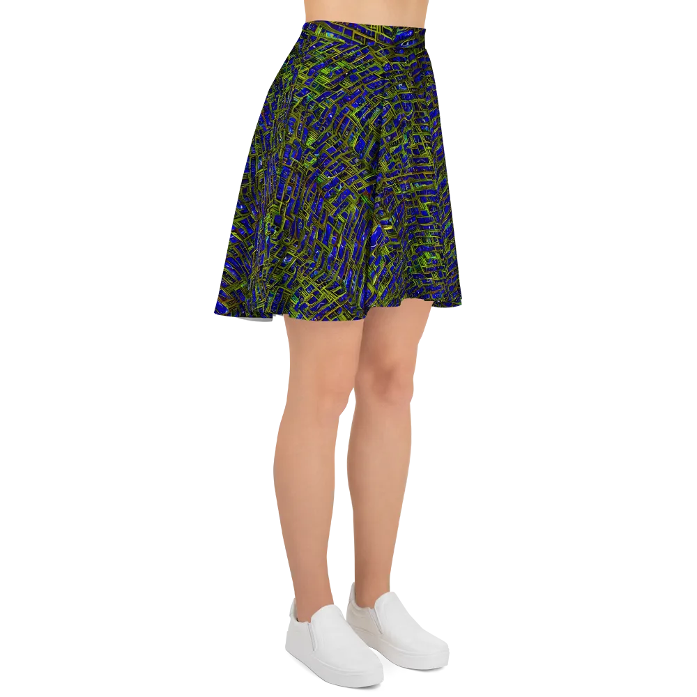 Blue Machine on Skater Skirt — Right