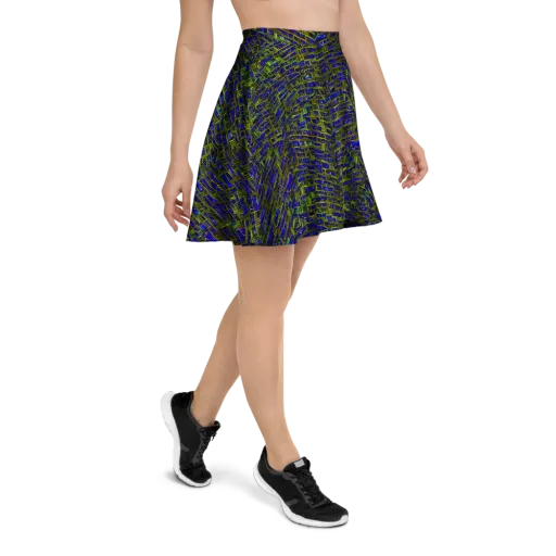 Blue Machine on a Skater Skirt