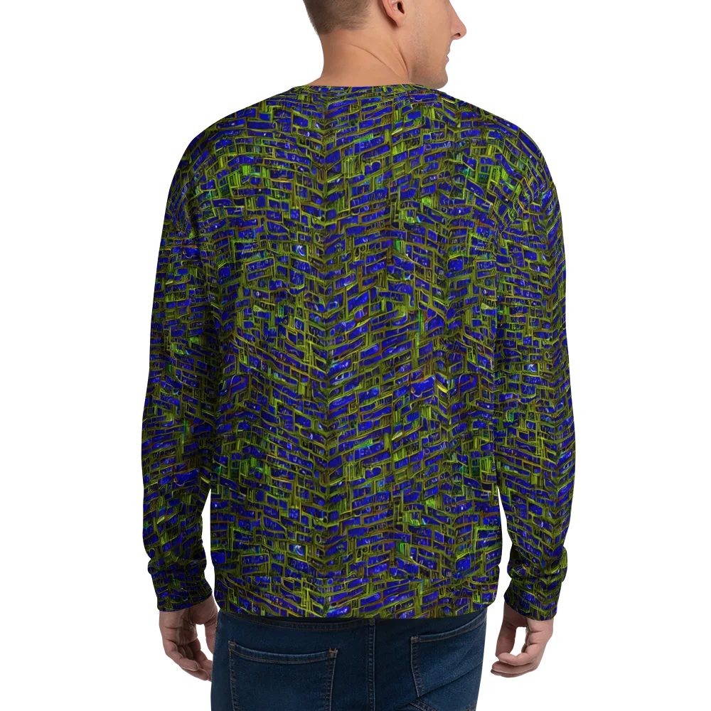 Blue Machine on Sweatshirt — Back