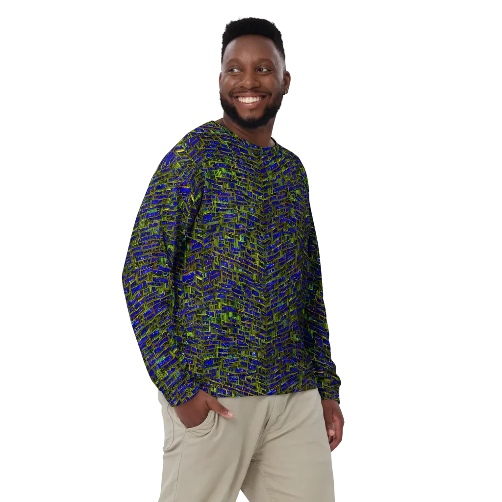 Blue Machine on Sweatshirt — Front