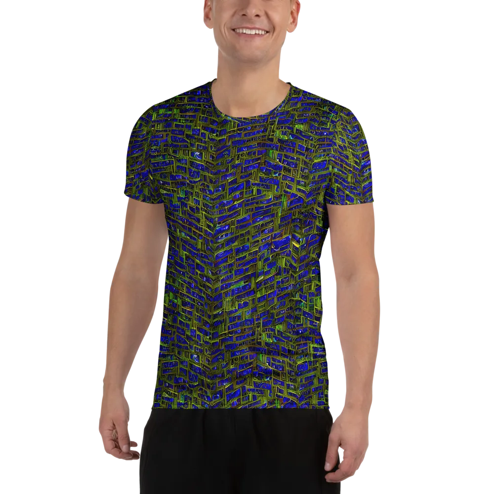 Blue Machine on Men's Athletic T-Shirt — Front