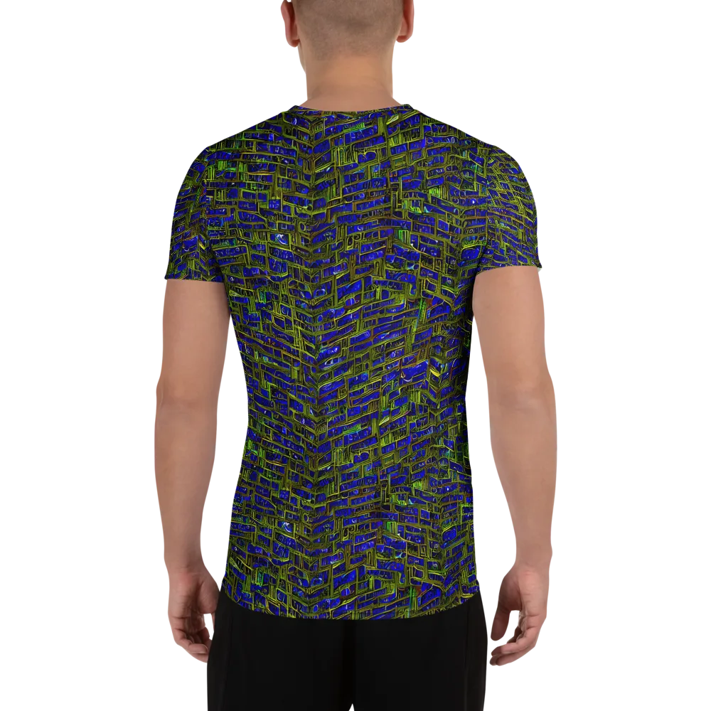 Blue Machine on Men's Athletic T-Shirt — Back