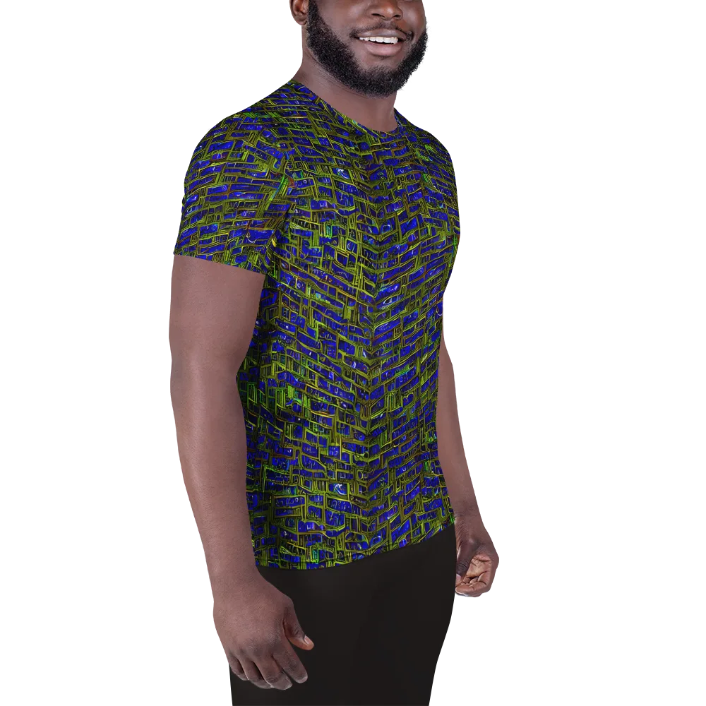 Blue Machine on Men's Athletic T-Shirt — Right