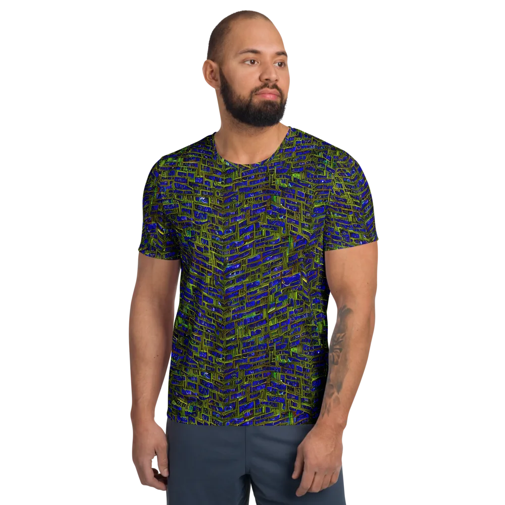 Blue Machine on Men's Athletic T-Shirt — Front