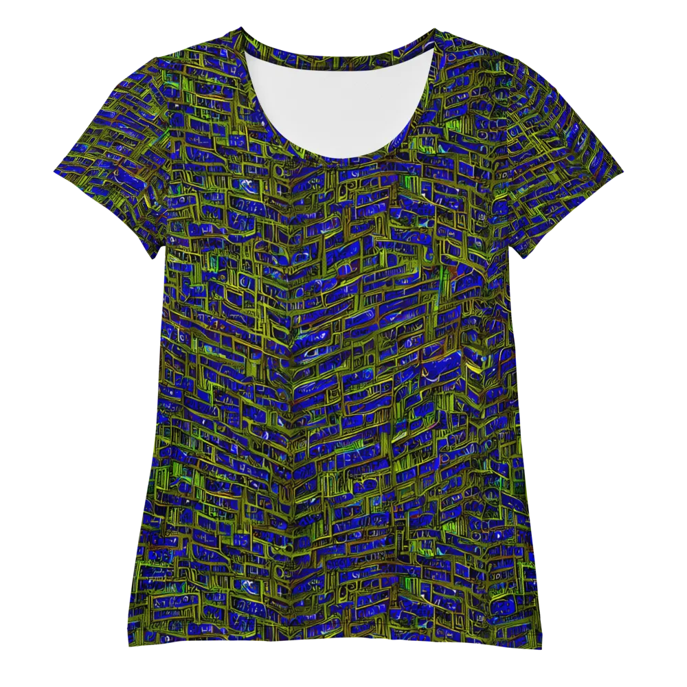 Blue Machine on Women's Athletic T-Shirt — Front