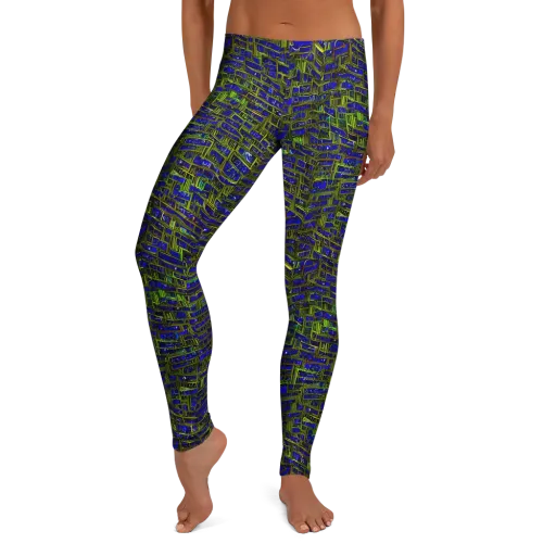 Blue Machine on a Leggings