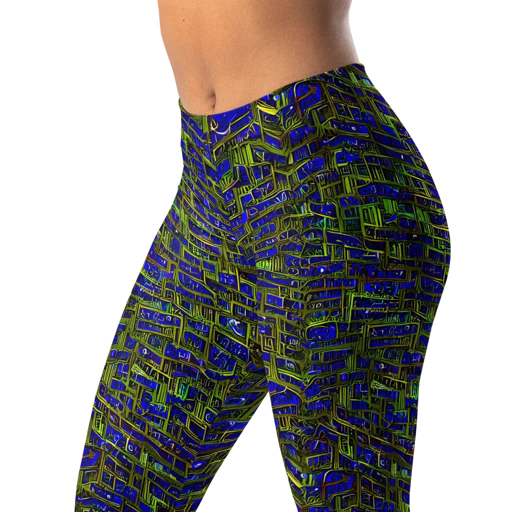 Blue Machine on Leggings — Left Front