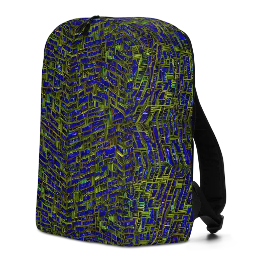 Blue Machine on a Minimalist Backpack