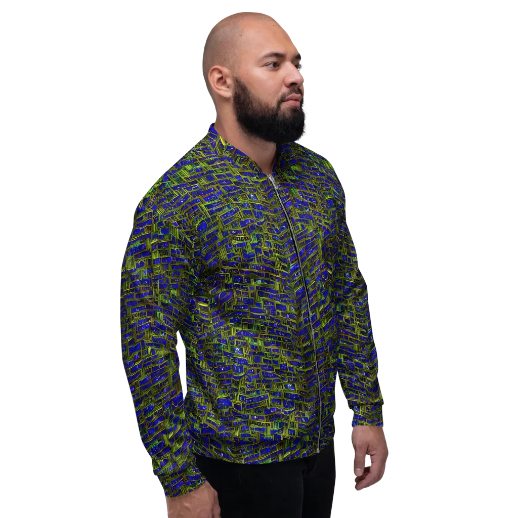 Blue Machine on Bomber Jacket — Right