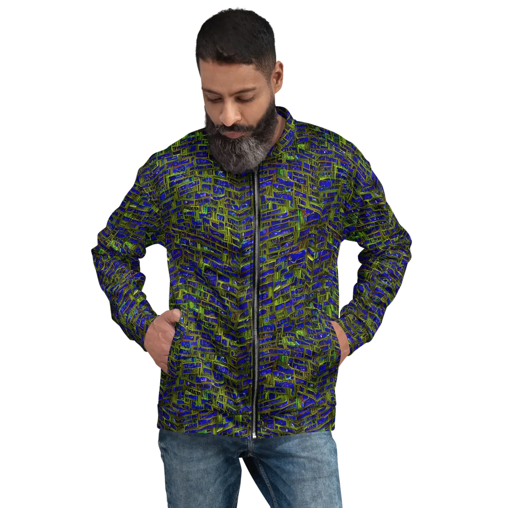 Blue Machine on Bomber Jacket — Front