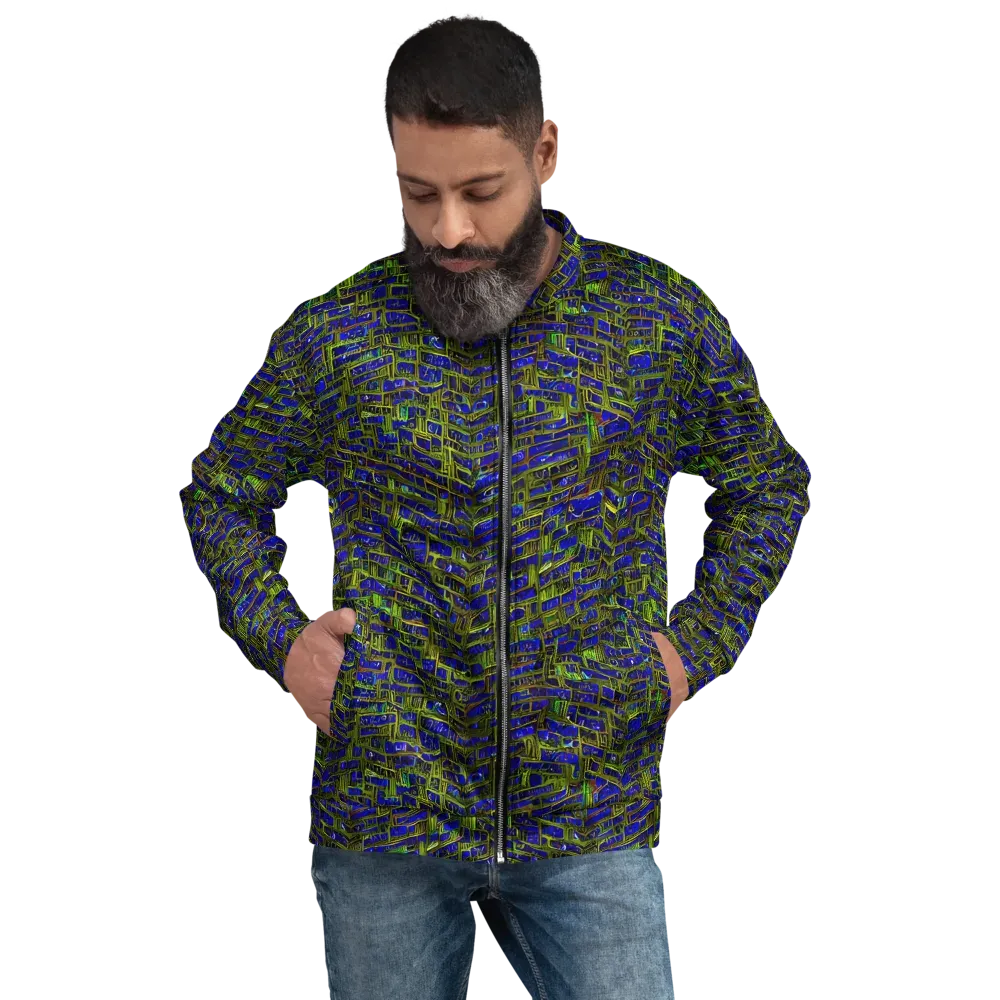 Blue Machine on Bomber Jacket — Front