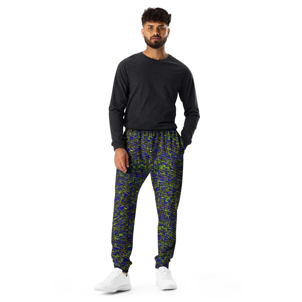 Blue Machine on Men's Joggers — Front