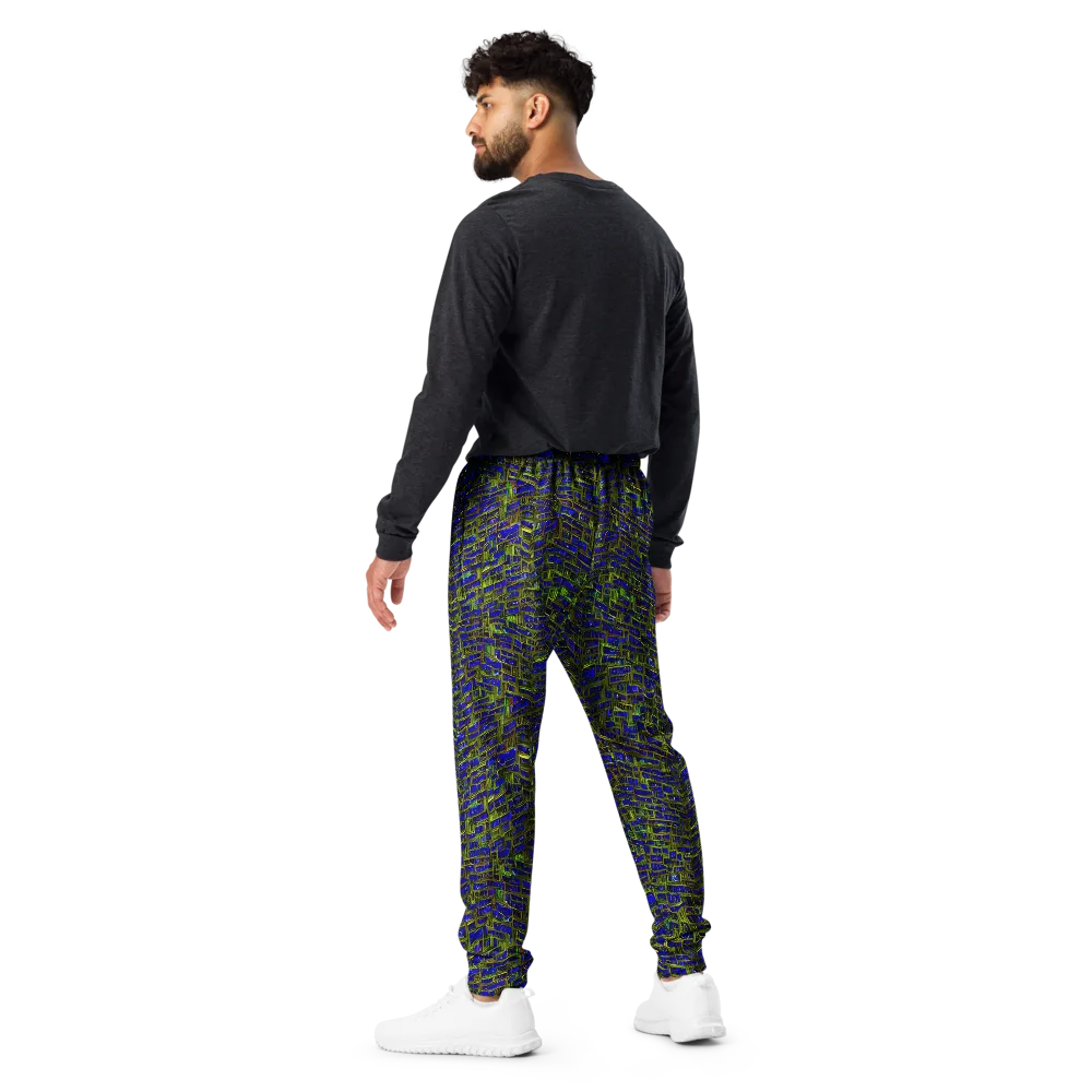 Blue Machine on Men's Joggers — Back