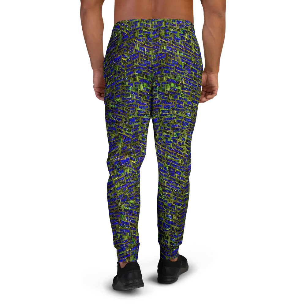 Blue Machine on Men's Joggers — Back