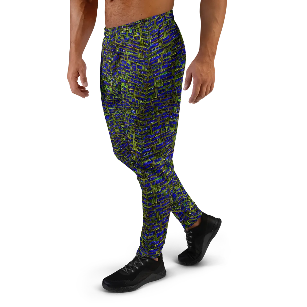 Blue Machine on Men's Joggers — Left