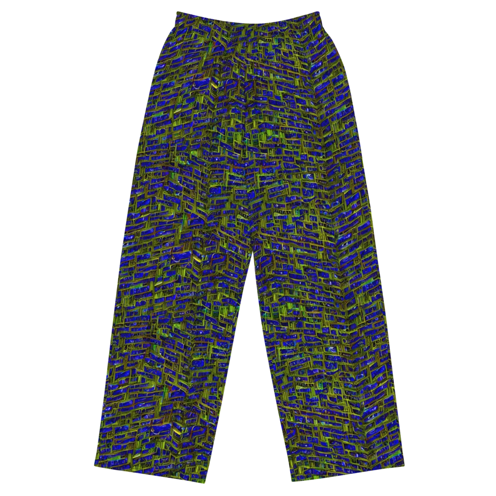 Blue Machine on Wide-Leg Pants — Front