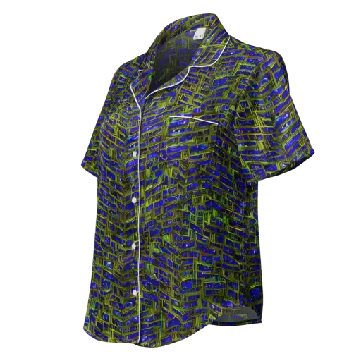 Blue Machine on a Women's Short Sleeve Pajama Top