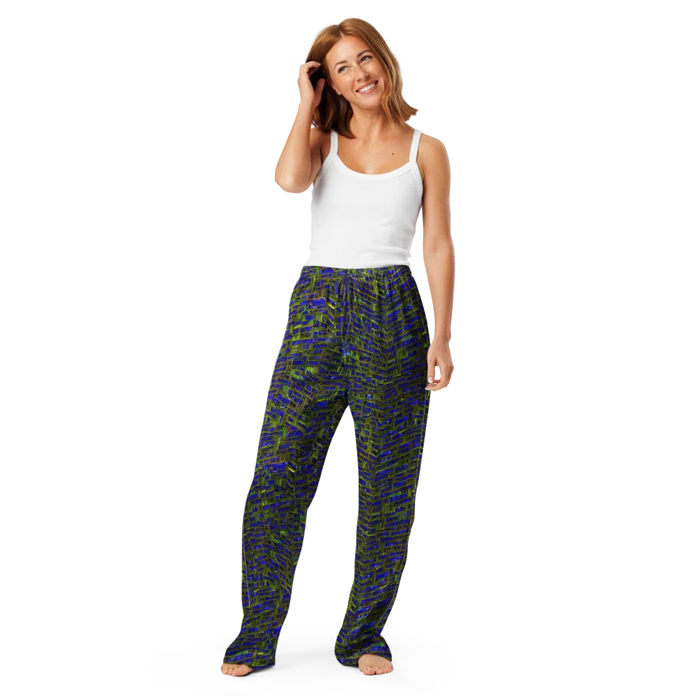 Blue Machine on Women's Pajama Pants — Front