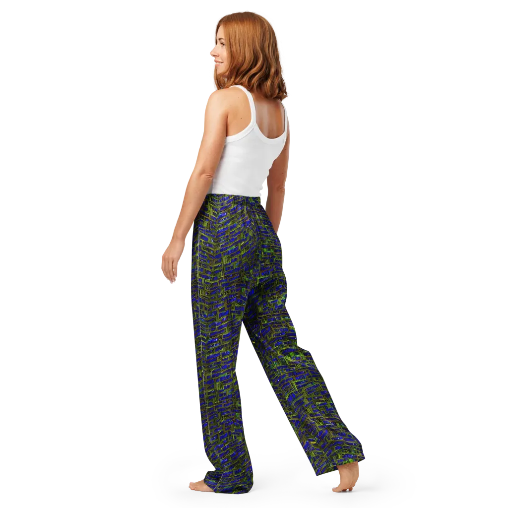Blue Machine on Women's Pajama Pants — Back