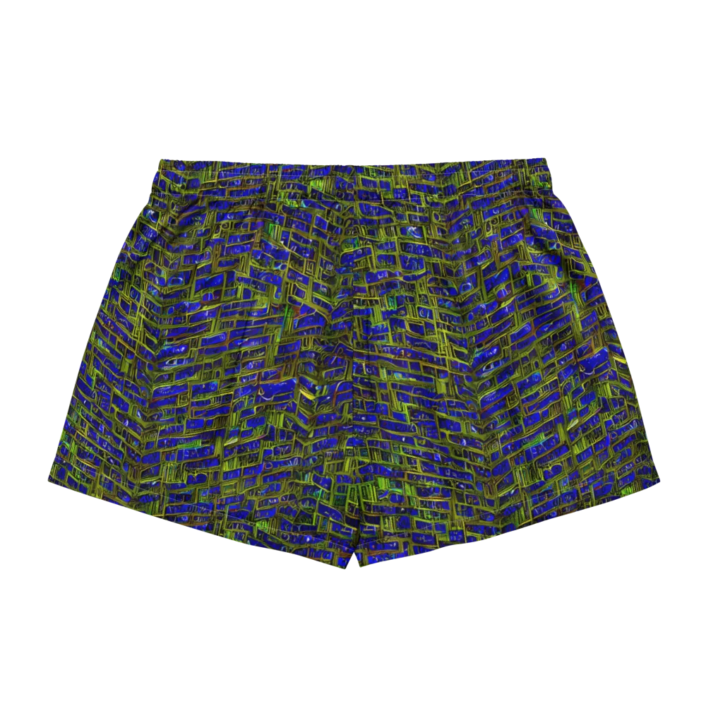 Blue Machine on Women's Pajama Shorts — Back