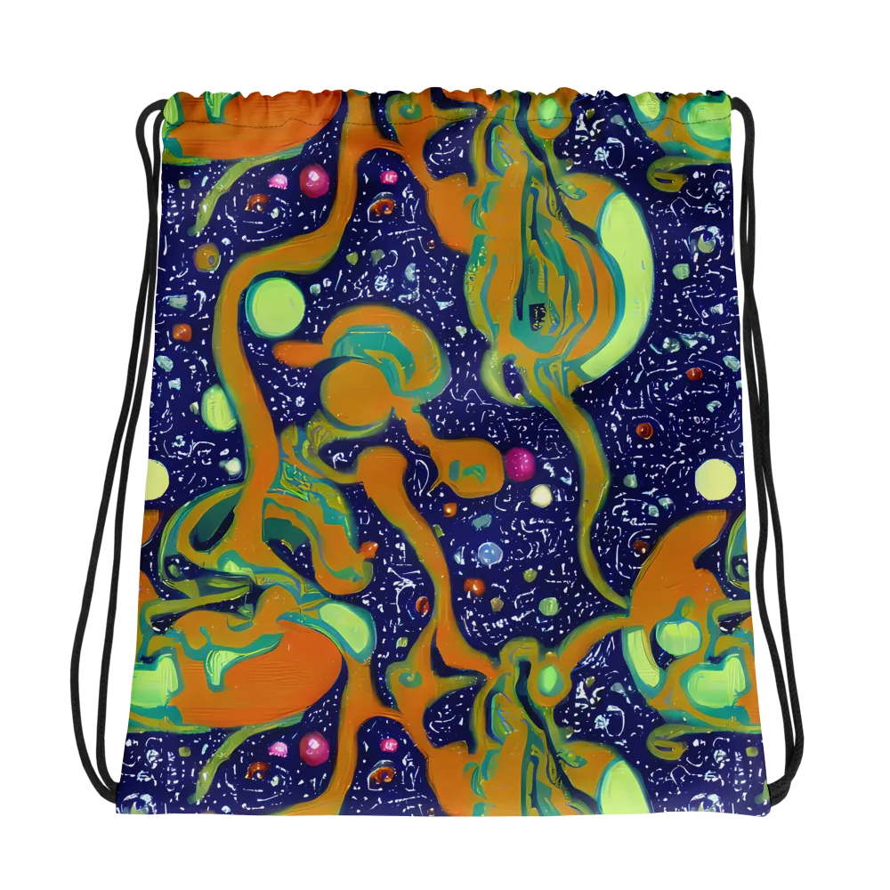 Orbiting Citrus on Drawstring Bag — Photo