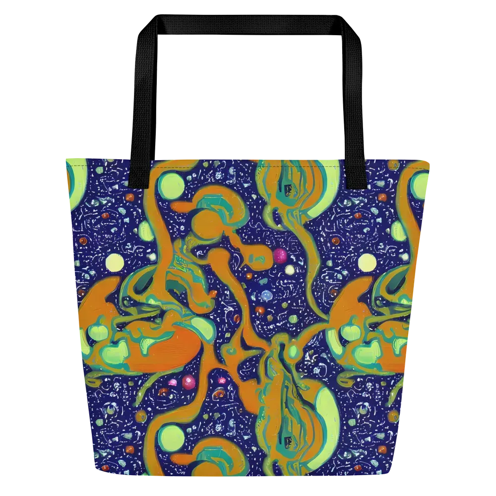 Orbiting Citrus on Large Tote Bag W/ Pocket — Front