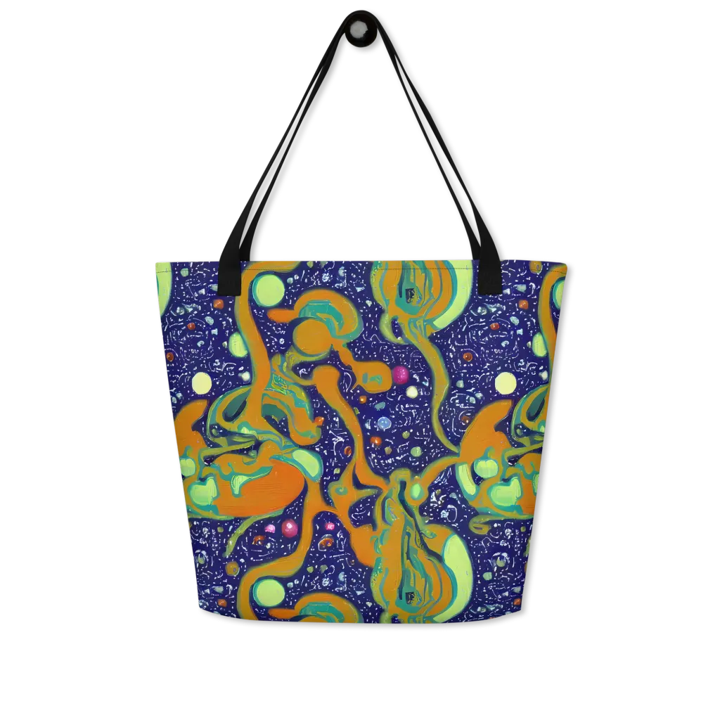 Orbiting Citrus on Large Tote Bag W/ Pocket — Front