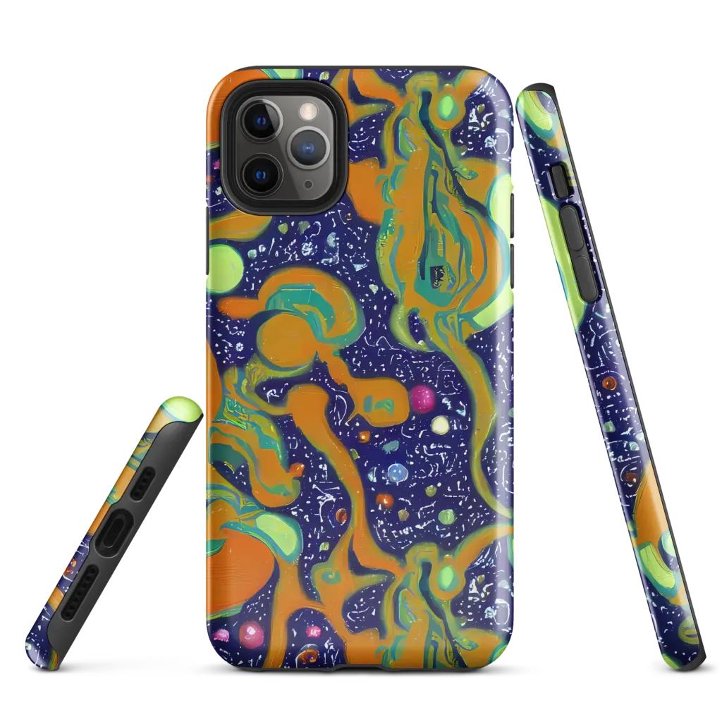 Orbiting Citrus on Tough Case for iPhone® — Front