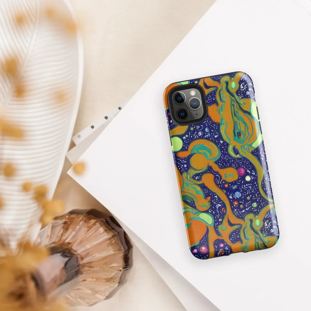 Orbiting Citrus on Tough Case for iPhone® — Front