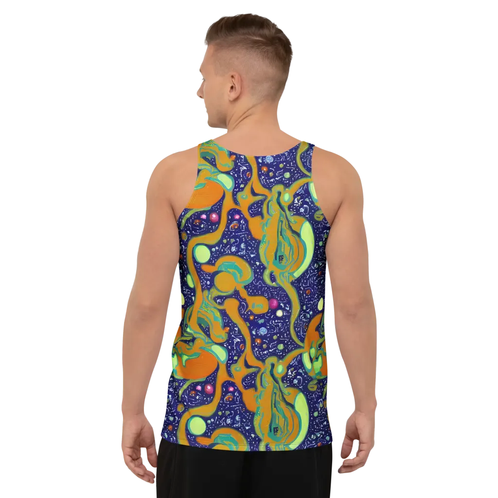 Orbiting Citrus on Men's Tank Top — Back