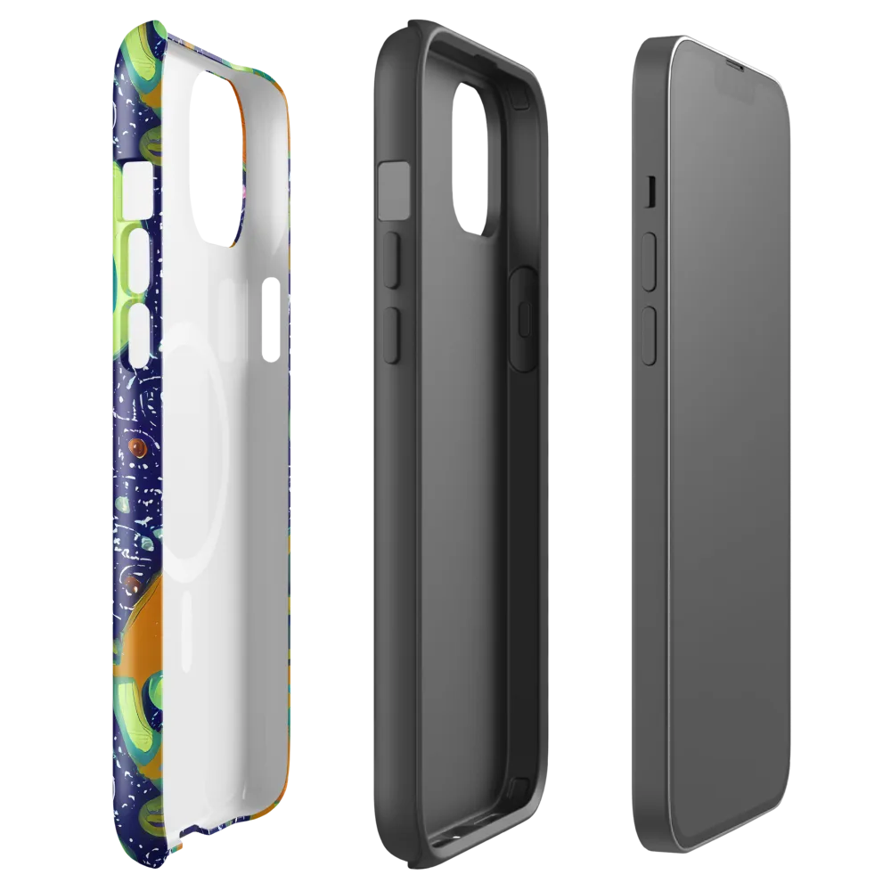 Orbiting Citrus on MagSafe Tough Case for iPhone® — Front