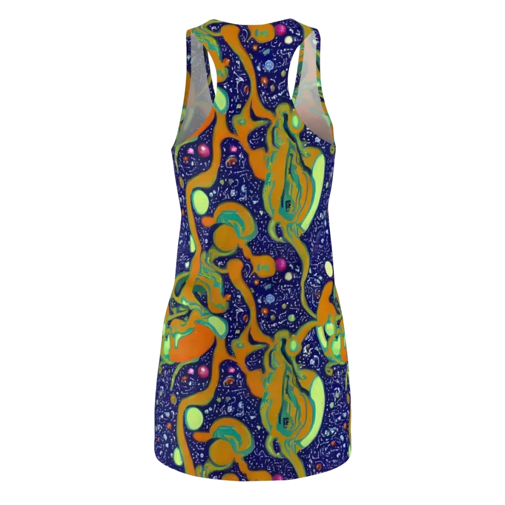 Orbiting Citrus on Racerback Dress — Back