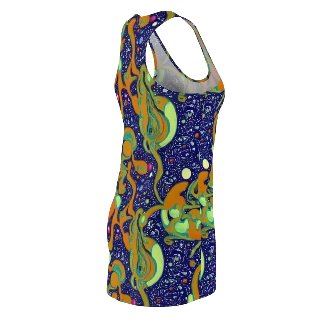 Orbiting Citrus on Racerback Dress — Back Side