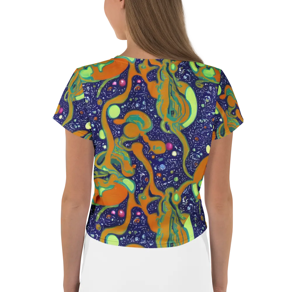 Orbiting Citrus on Crop Tee — Back