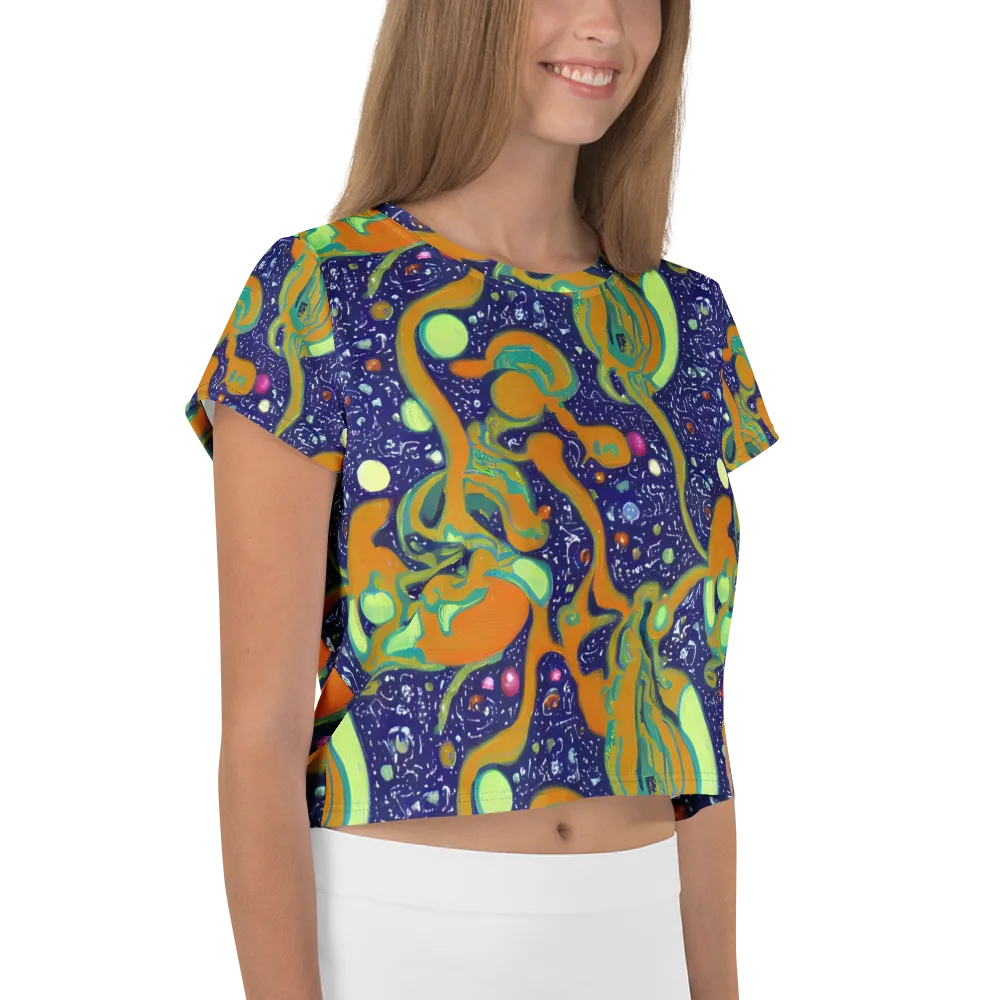 Orbiting Citrus on Crop Tee — Right