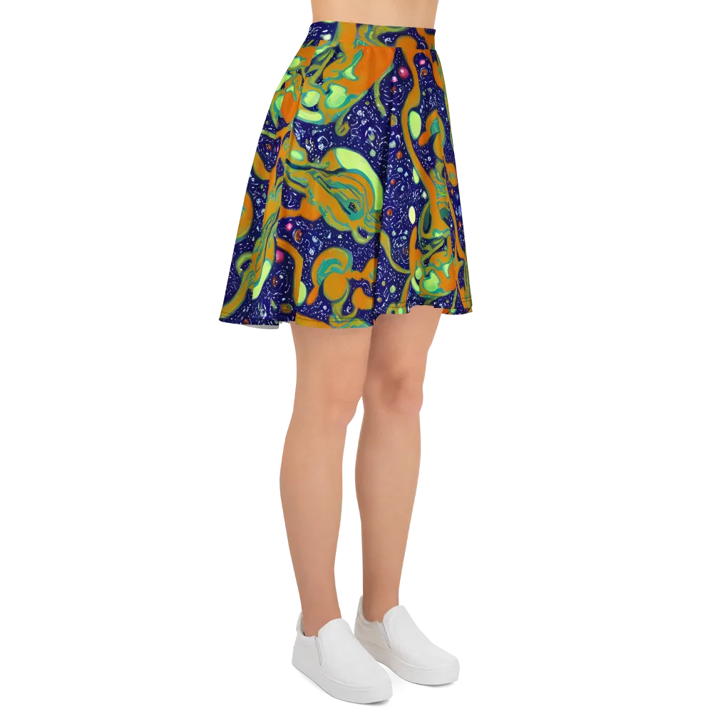 Orbiting Citrus on Skater Skirt — Right