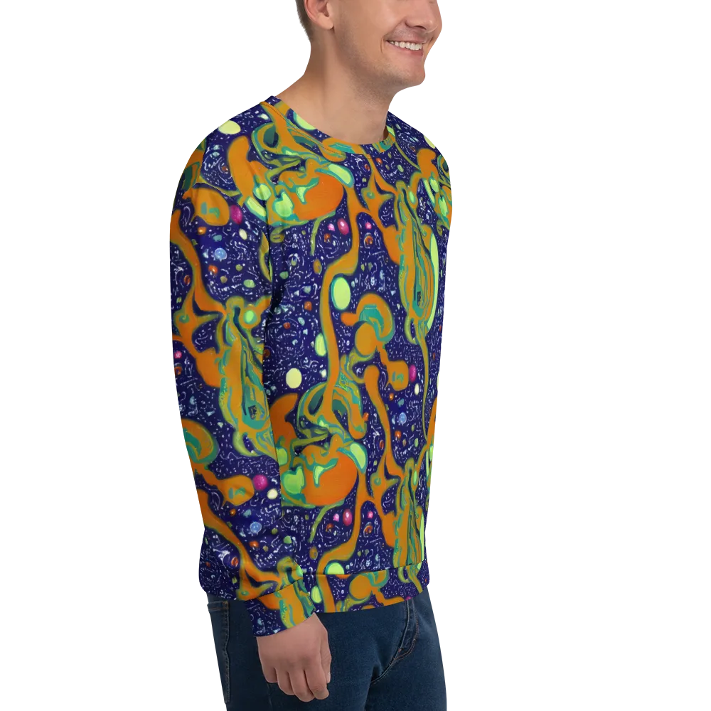 Orbiting Citrus on Sweatshirt — Right Front