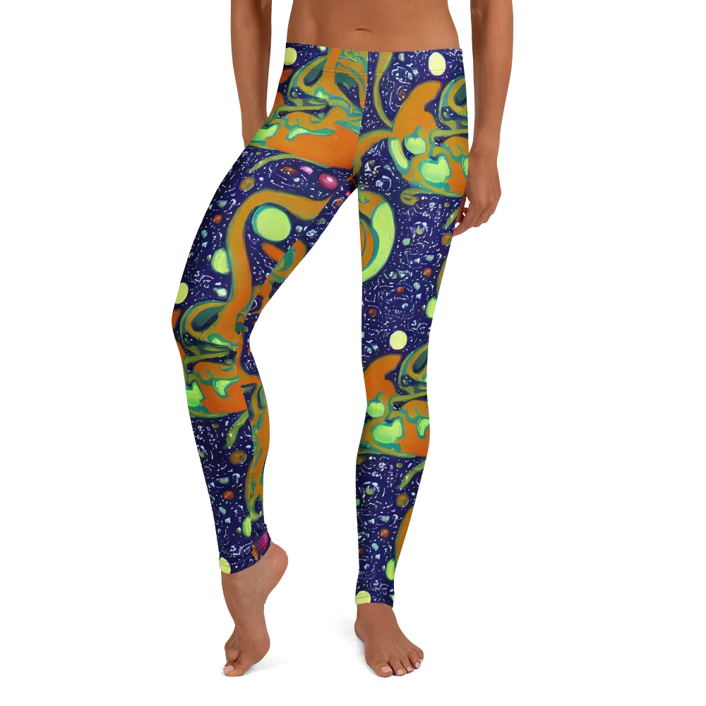 Orbiting Citrus on Leggings — Front