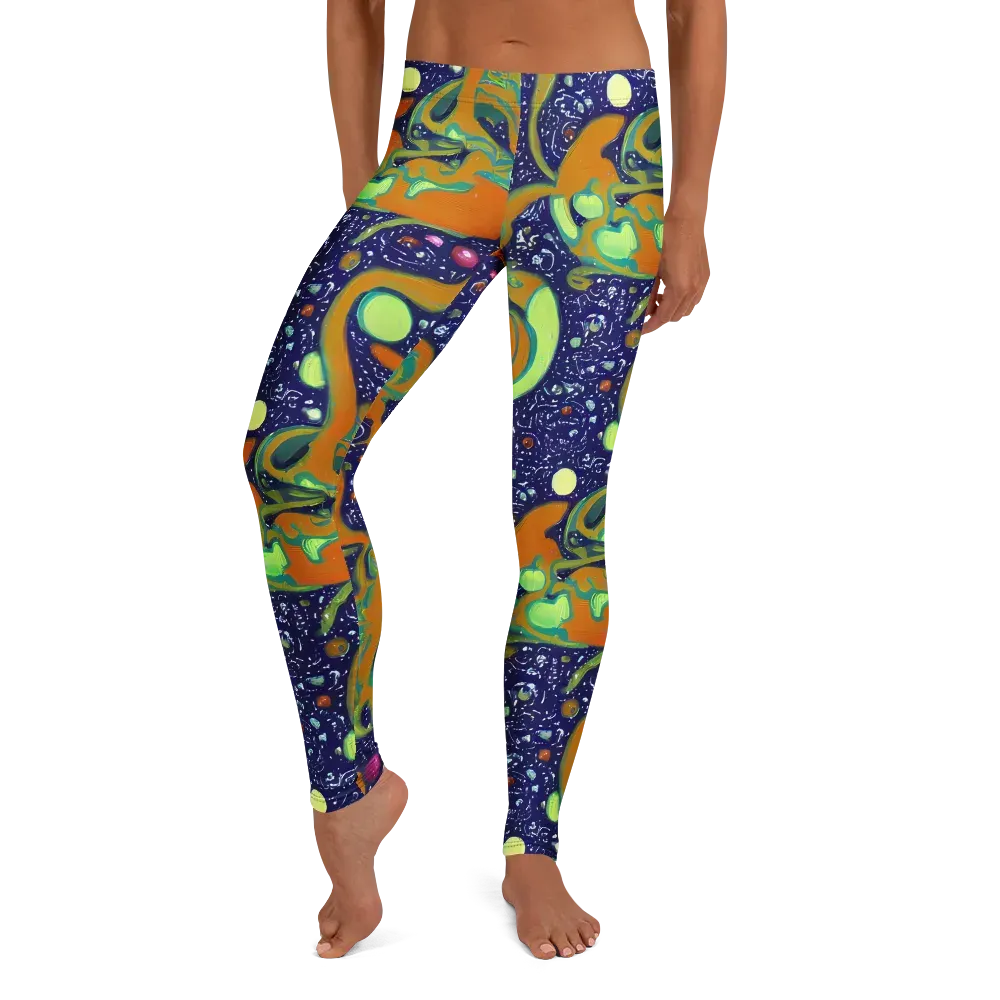 Orbiting Citrus on Leggings — Front