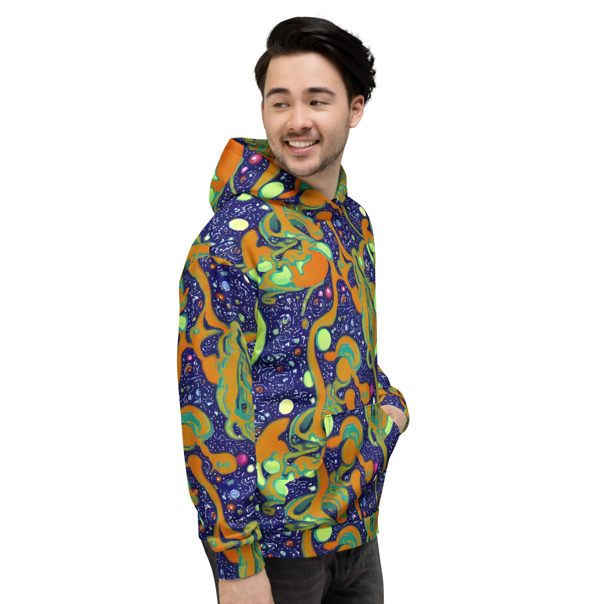 Orbiting Citrus on Hoodie — Right