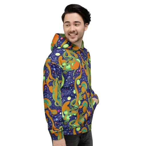 Orbiting Citrus on a Hoodie
