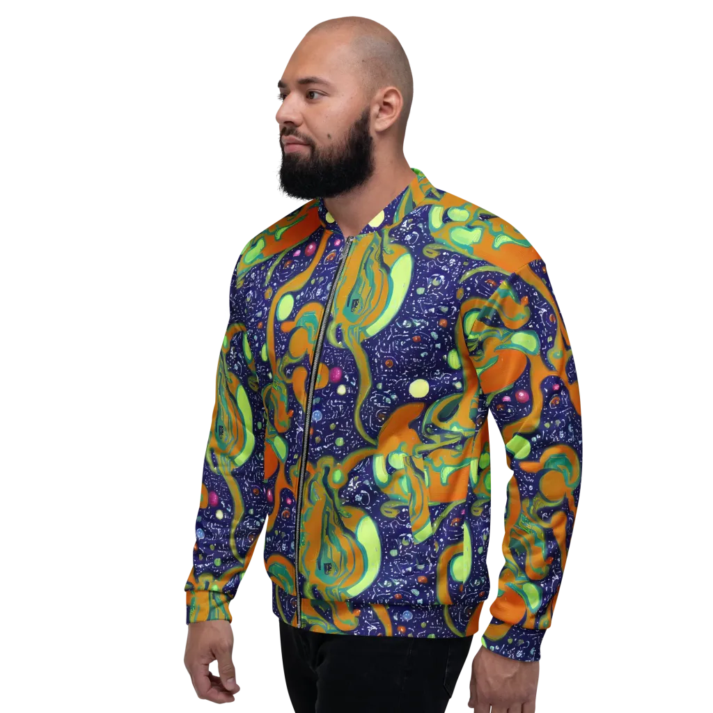 Orbiting Citrus on Bomber Jacket — Left