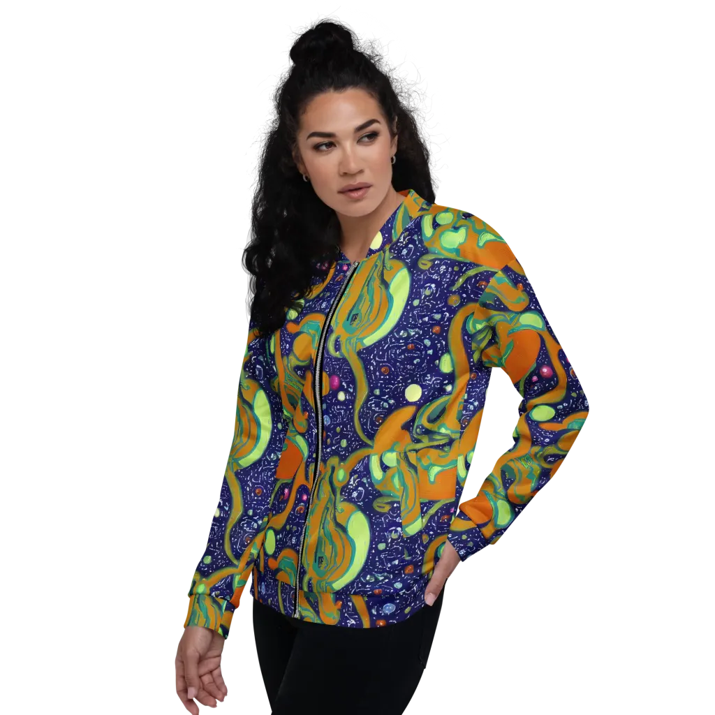 Orbiting Citrus on Bomber Jacket — Left