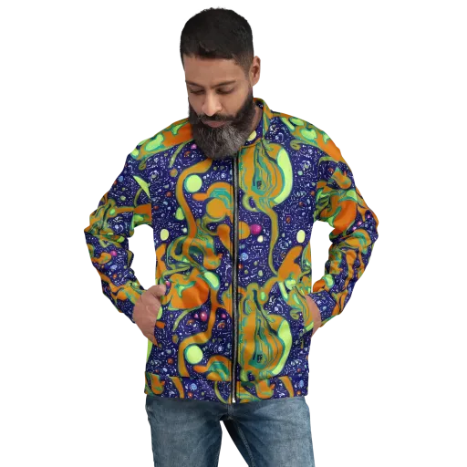 Orbiting Citrus on a Bomber Jacket