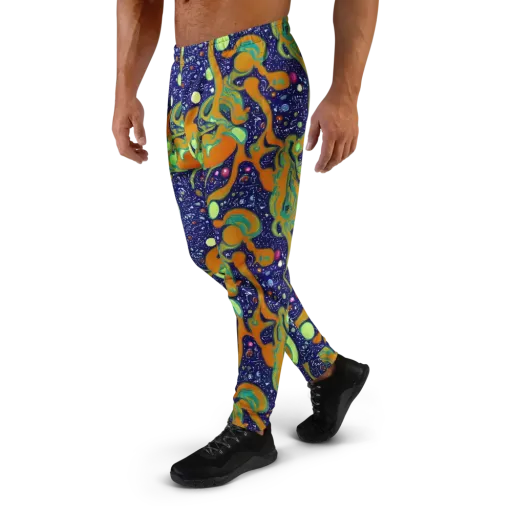 Orbiting Citrus on a Men's Joggers
