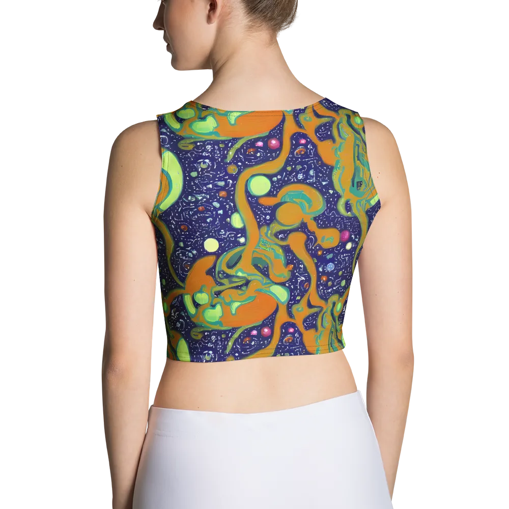 Orbiting Citrus on Crop Top — Back