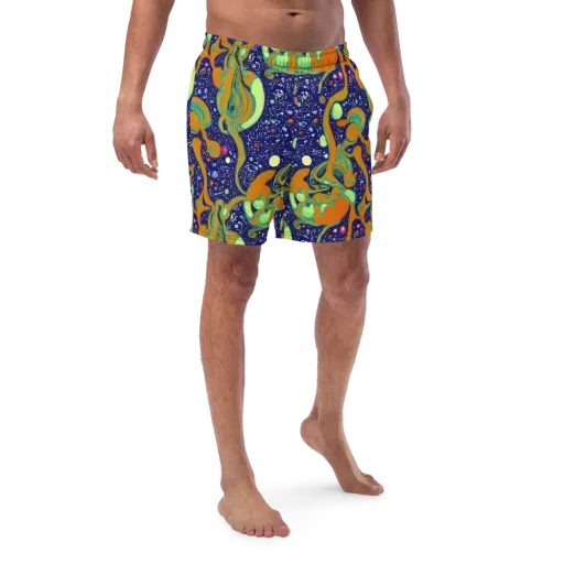 Orbiting Citrus on a Swim Trunks